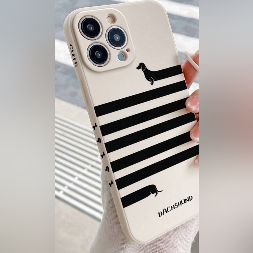 NEW Dachshund Black and Cream iPhone Cases.